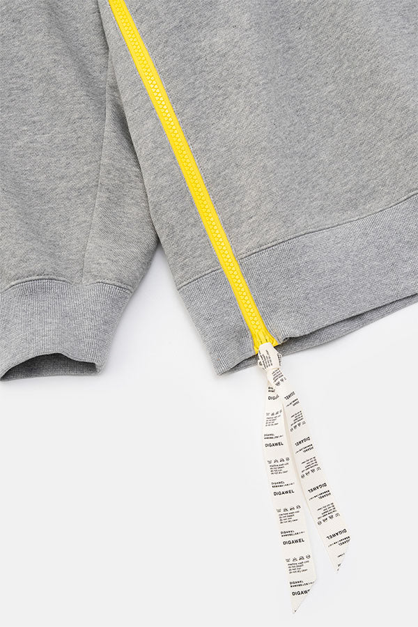 Side zip sweatshirt