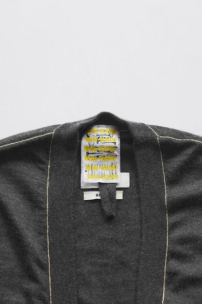 Cashmere knit stitch cardigan  MIN-NANO別注