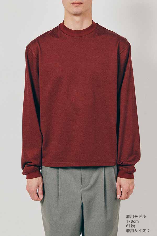 Mock neck L/S T-shirt