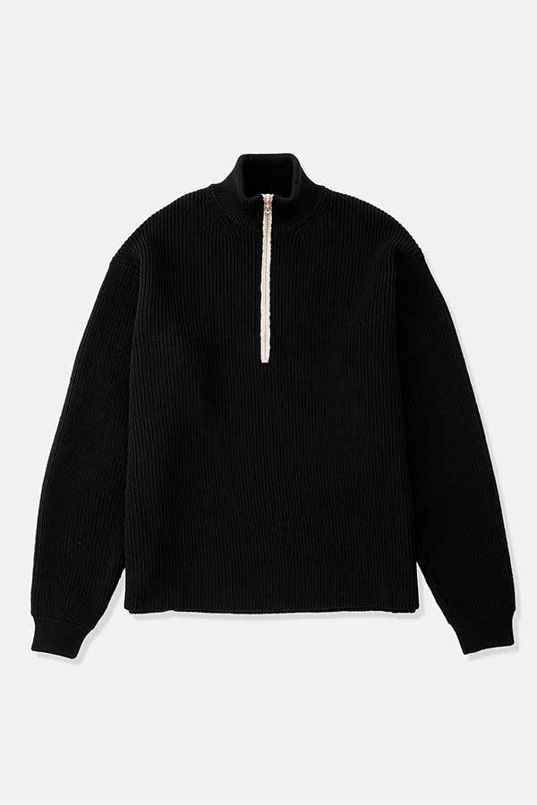 Rib Knit Zip Sweater