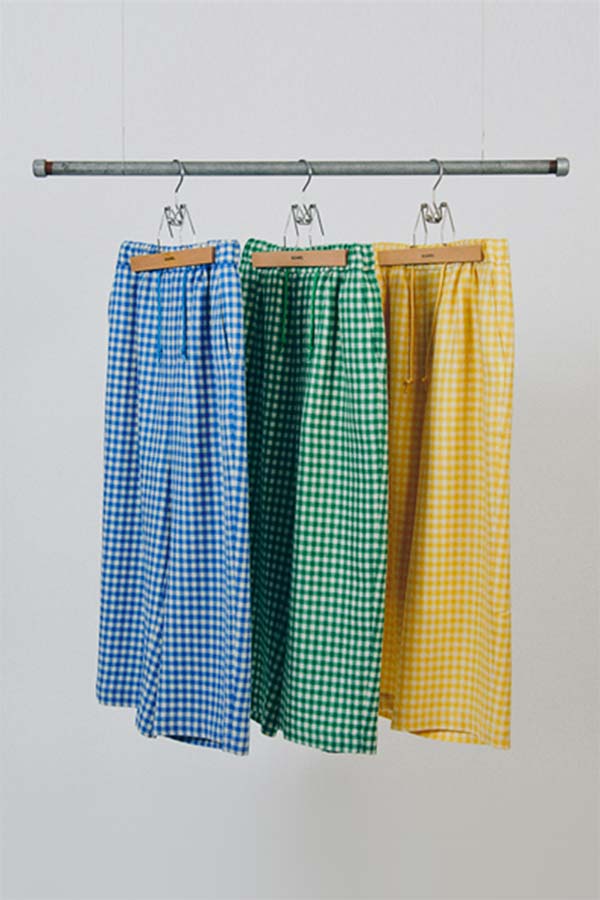 Gingham Easy Pants