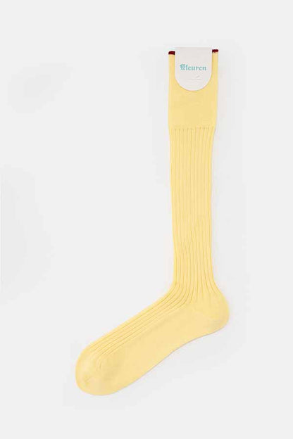 Rib semi-long socks/MENS(Kleuren ×DIGAWEL)