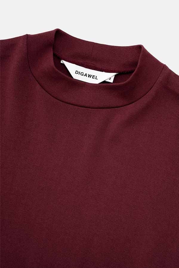 Mock neck L/S T-shirt