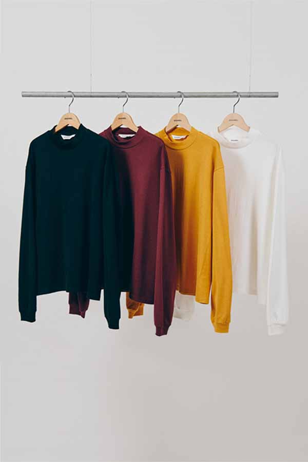 Mock neck L/S T-shirt