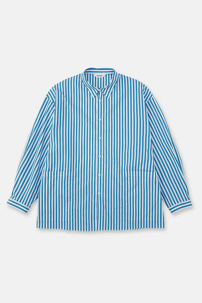 Side pocket L/S shirt① stripe