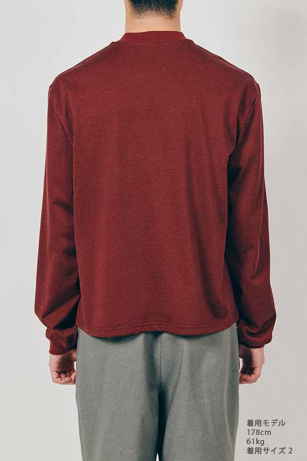 Mock neck L/S T-shirt