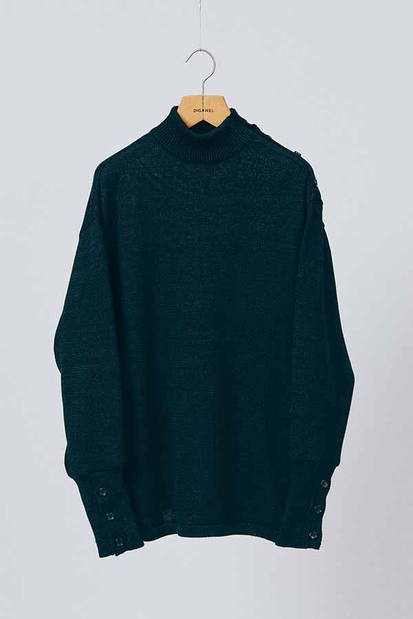 BK-Indigo Turtleneck Sweater