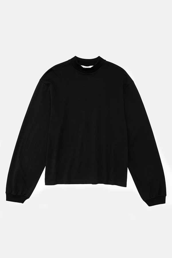 Mock neck L/S T-shirt