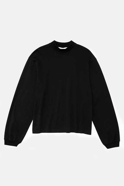 Mock neck L/S T-shirt