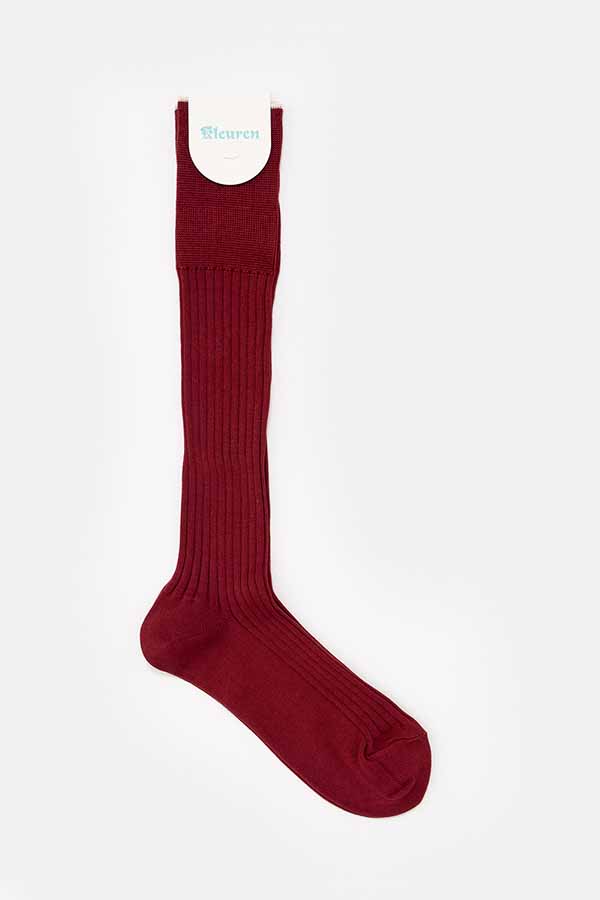 Rib semi-long socks/WOMENS(Kleuren ×DIGAWEL)