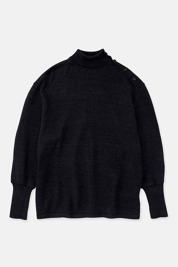 BK-Indigo Turtleneck Sweater