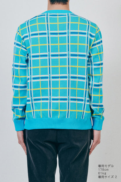 Knit&Sewn Check Sweater