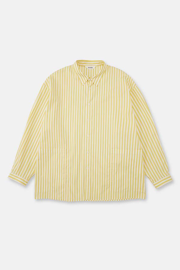 Side pocket L/S shirt① stripe