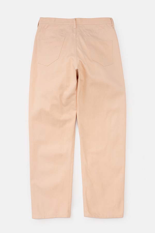 Straight Denim Pants (Pink white)