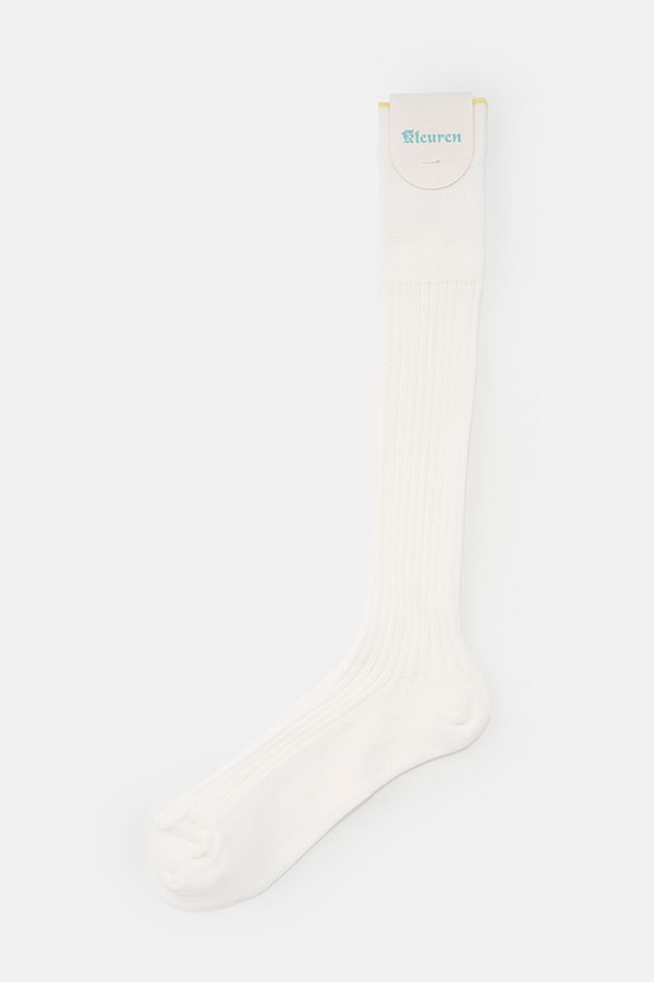 Rib semi-long socks/MENS(Kleuren ×DIGAWEL)