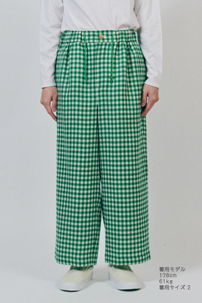 Gingham Easy Pants