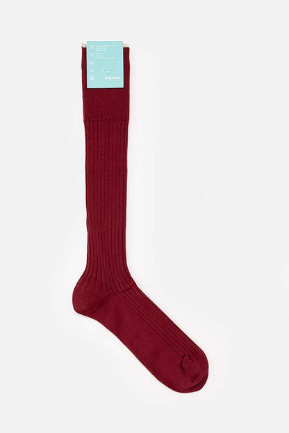 Rib semi-long socks/MENS(Kleuren ×DIGAWEL)