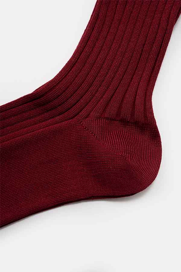 Rib semi-long socks/MENS(Kleuren ×DIGAWEL)