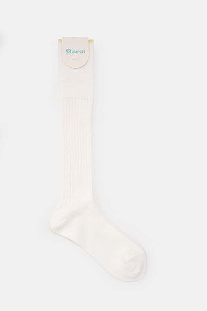 Rib semi-long socks/WOMENS(Kleuren ×DIGAWEL)